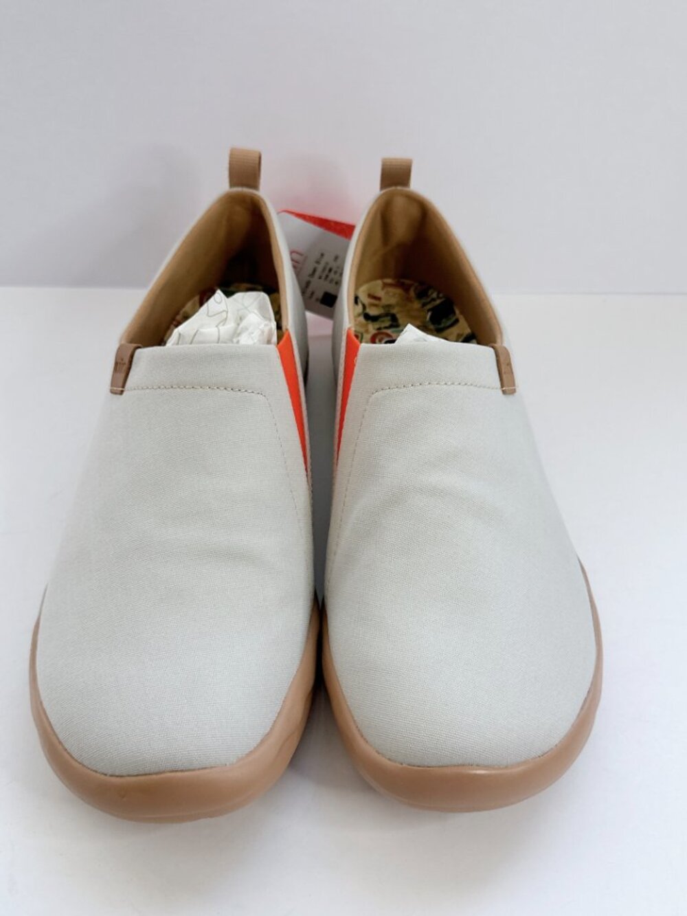 Men's Size 11.5 UIN Toledo Gray Canvas Slip-On Shoes Comfort Travel Casual
